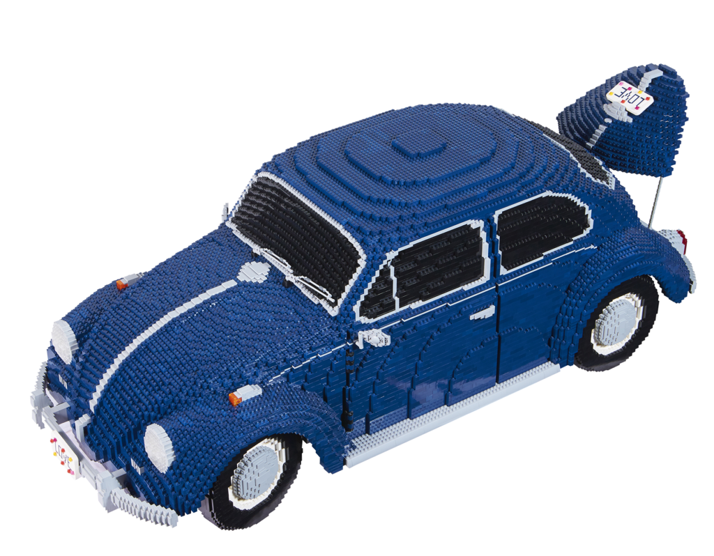 Wonders Of The World blue VW at the exhibition.