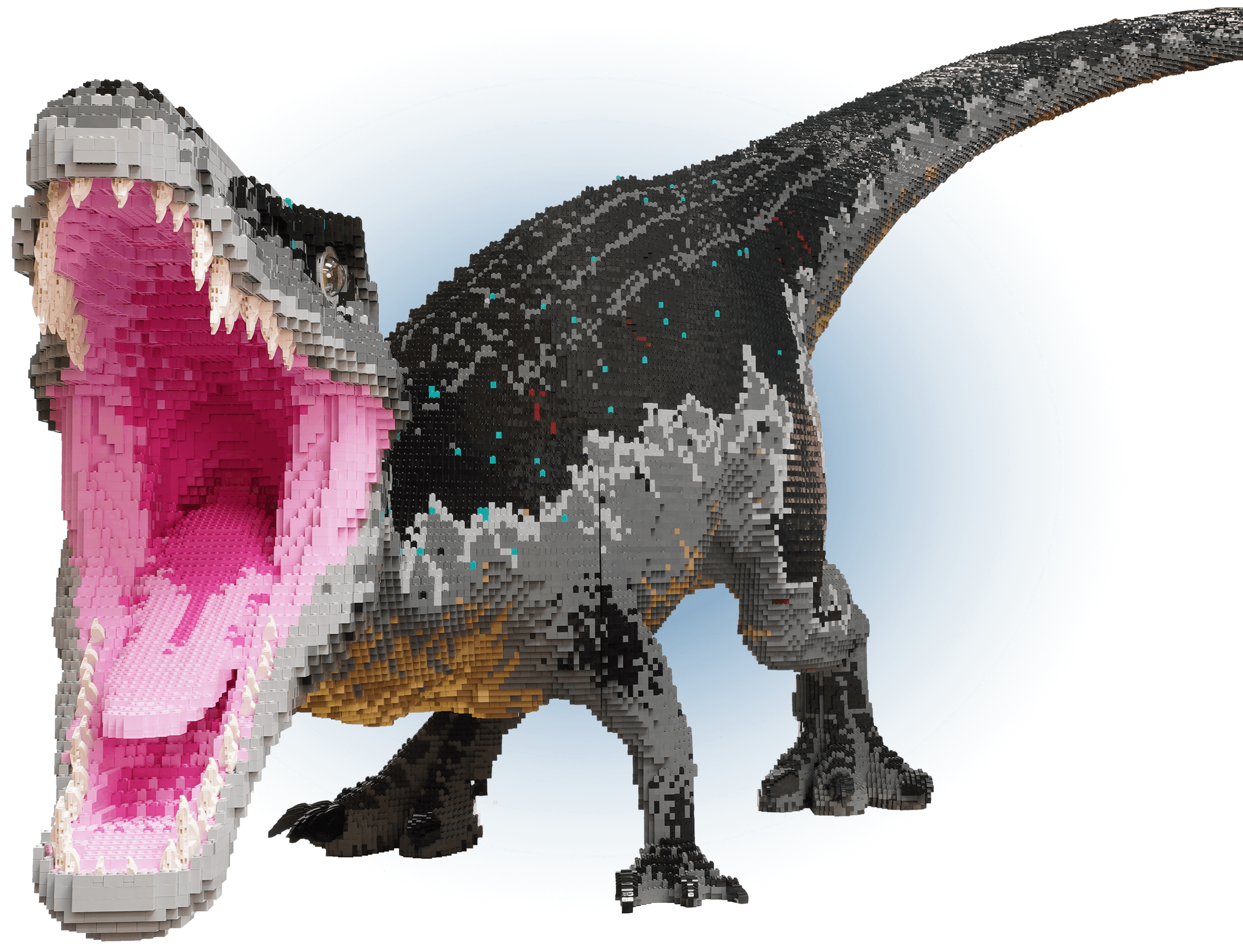 Look at the dino roar at Jurassic World by Brickman
