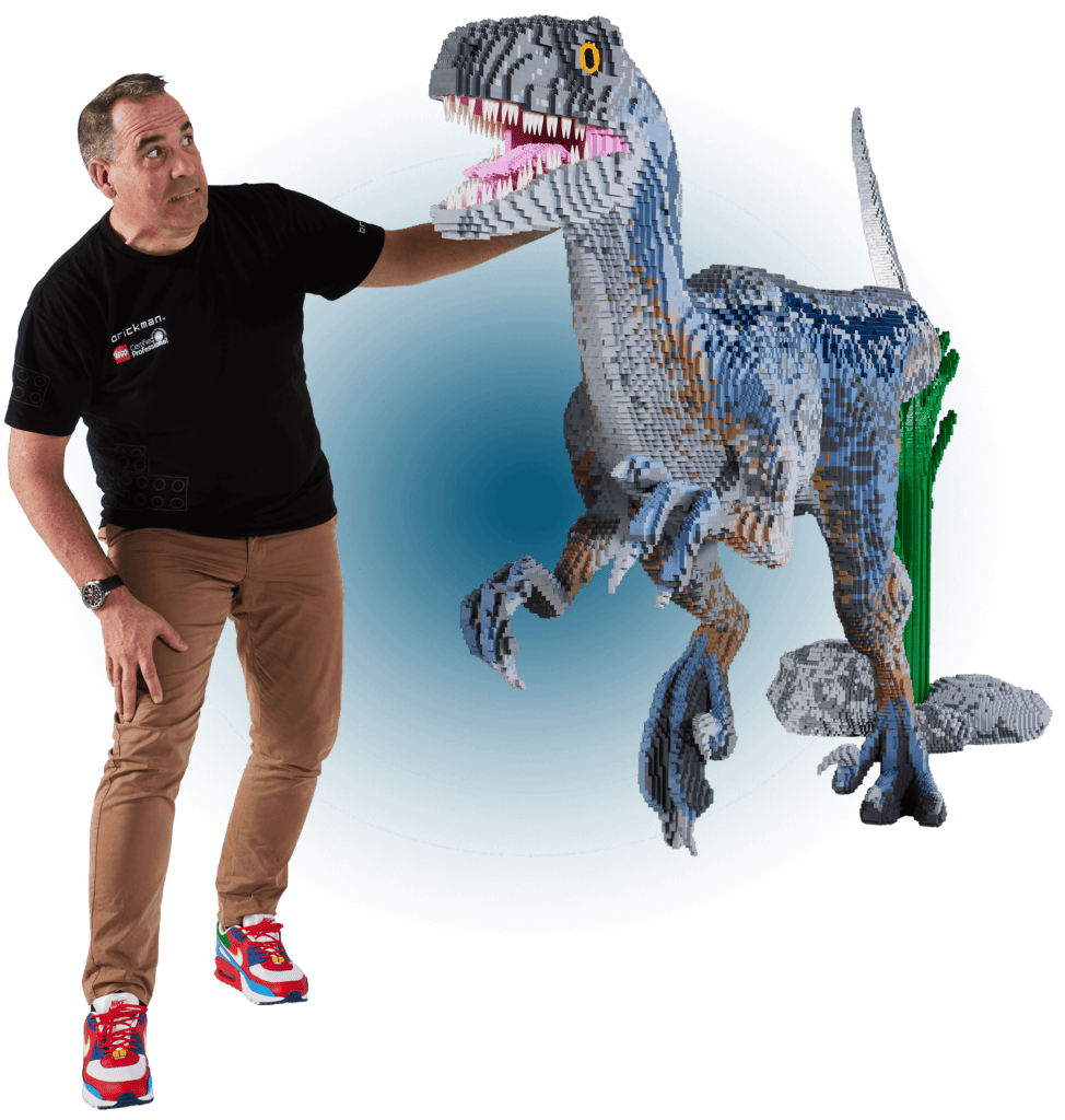 Ryan & Dino at Jurassic World by Brickman.